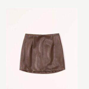 Abercrombie Vegan Leather Mini Skort